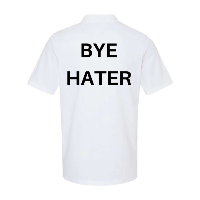 Hi Hater Bye Hater Front & Back Softstyle Adult Sport Polo