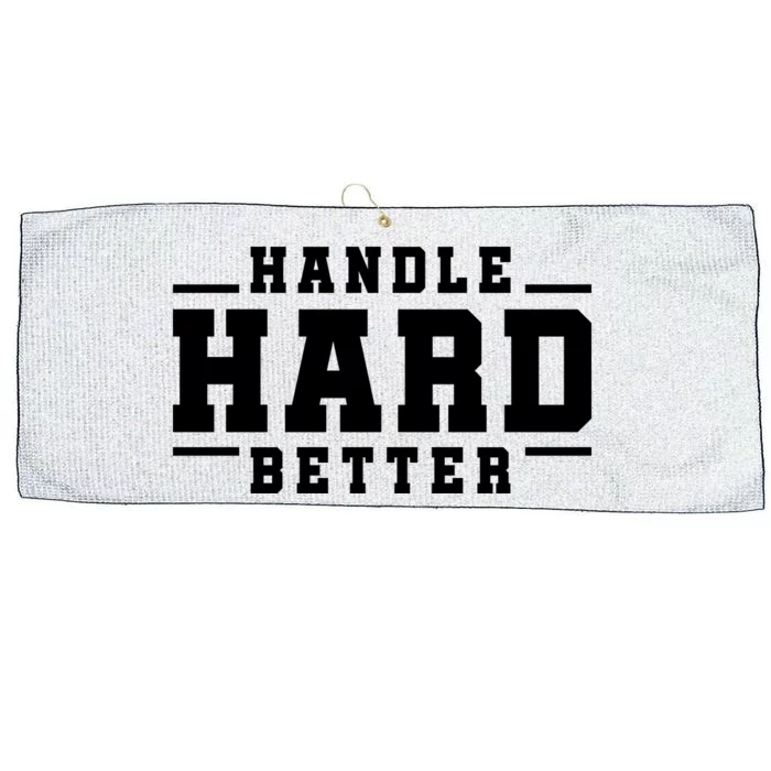 Handle Hard Better Large Microfiber Waffle Golf Towel