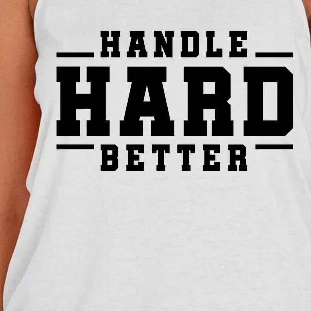 Handle Hard Better Women's Knotted Racerback Tank