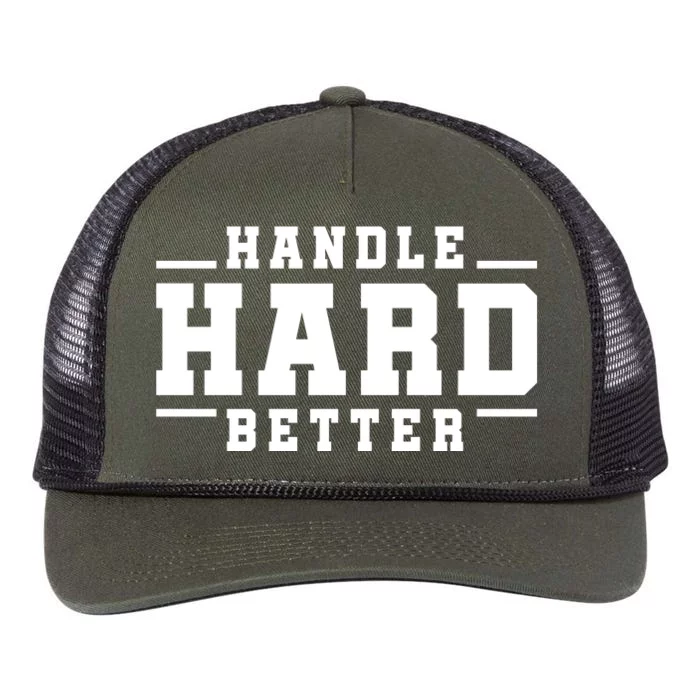 Handle Hard Better Retro Rope Trucker Hat Cap