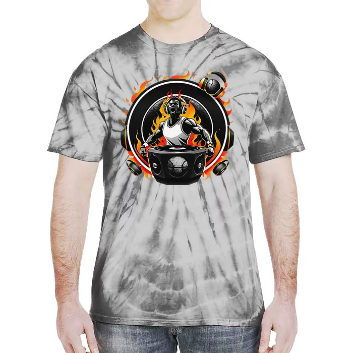 Hip Hop Basketball Rapper Subwoofer Tie-Dye T-Shirt