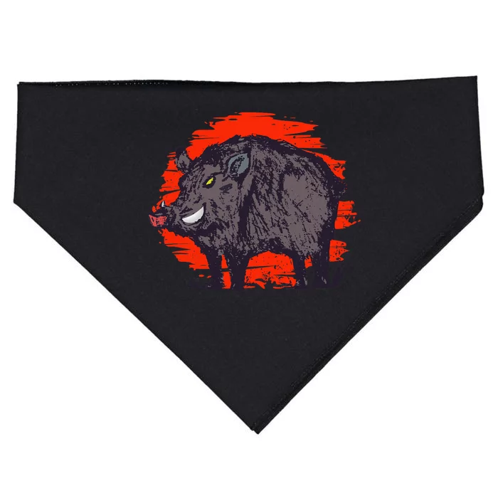 Hog Hunting Boar Wild Hog USA-Made Doggie Bandana