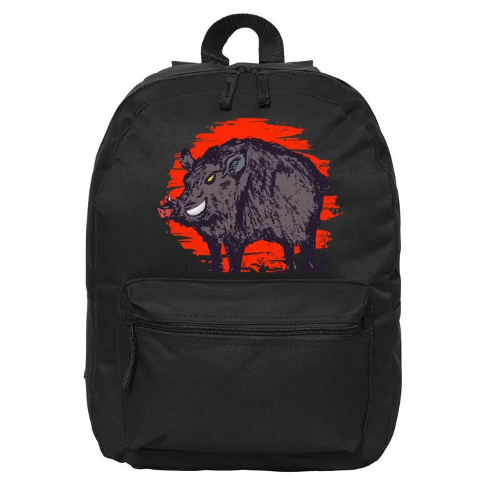 Hog Hunting Boar Wild Hog 16 in Basic Backpack