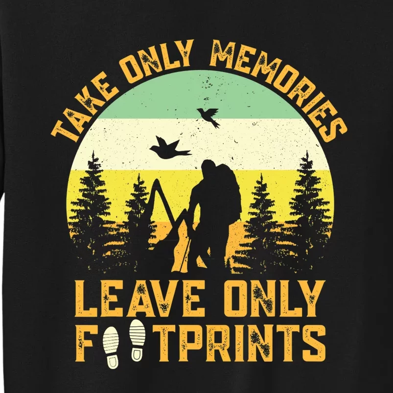 Hiking Hike Backpacking Nature Leave Only Footprints Sweatshirt