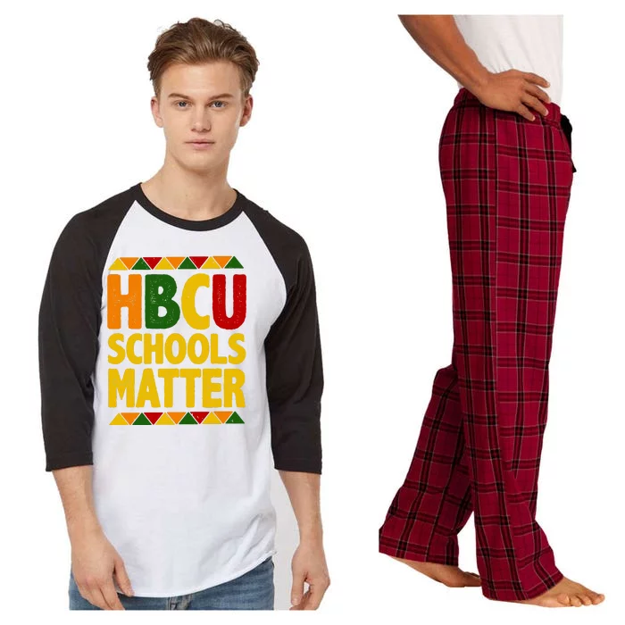 HBCU Humbled Blessed Creative Unique Raglan Sleeve Pajama Set