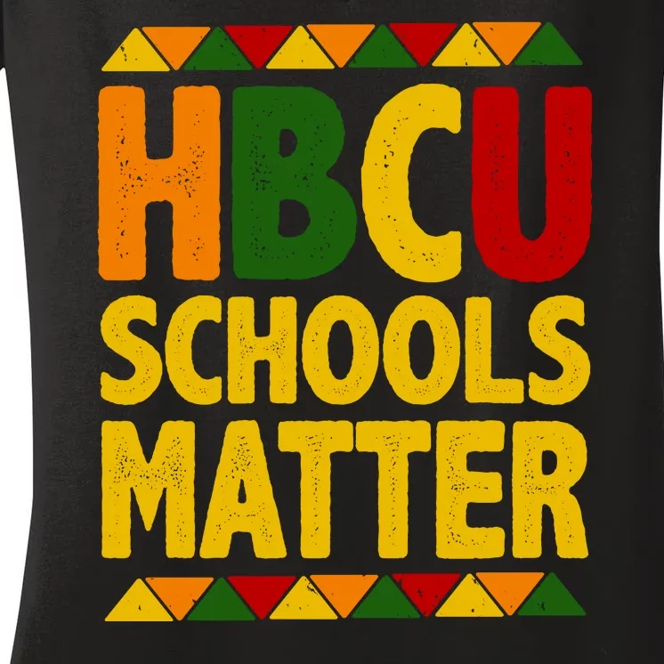 HBCU Humbled Blessed Creative Unique Women's V-Neck T-Shirt