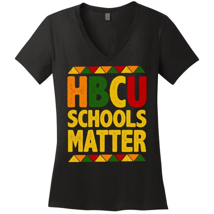 HBCU Humbled Blessed Creative Unique Women's V-Neck T-Shirt