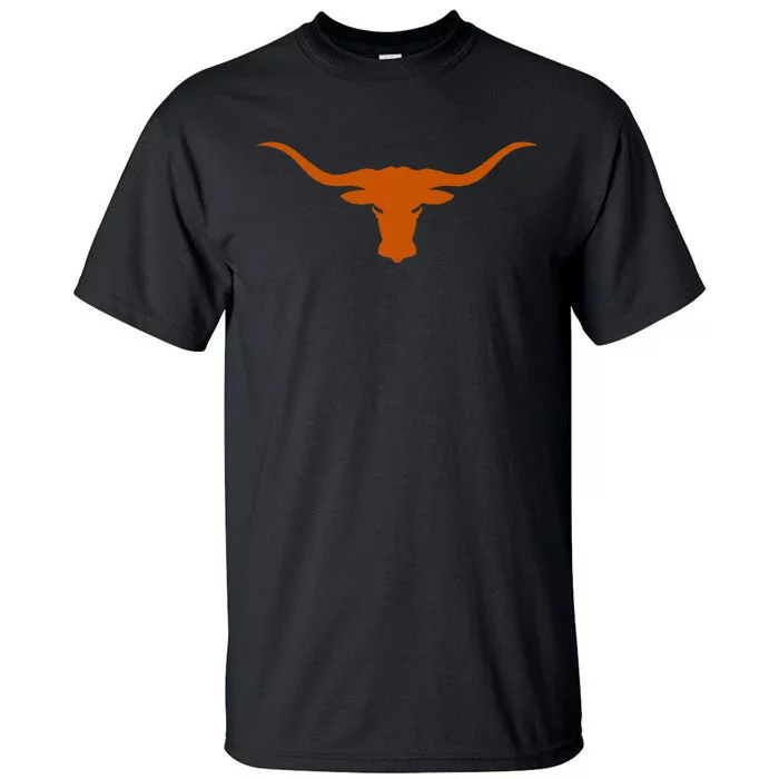 HookEm Horns Bull From Tex And Burnt Orange Tall T-Shirt