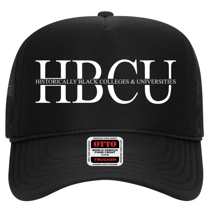 HBCU Historically Black Colleges & University Logo High Crown Mesh Trucker Hat