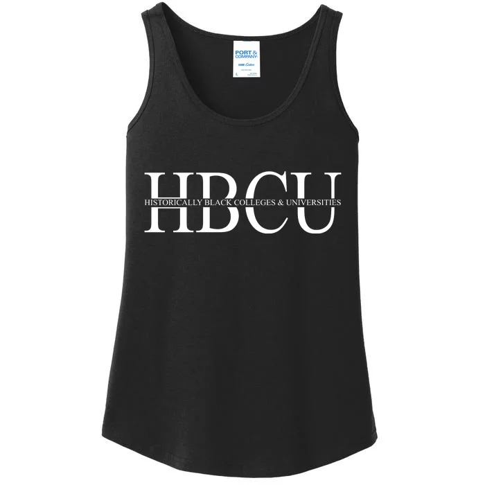 HBCU Historically Black Colleges & University Logo Ladies Essential Tank