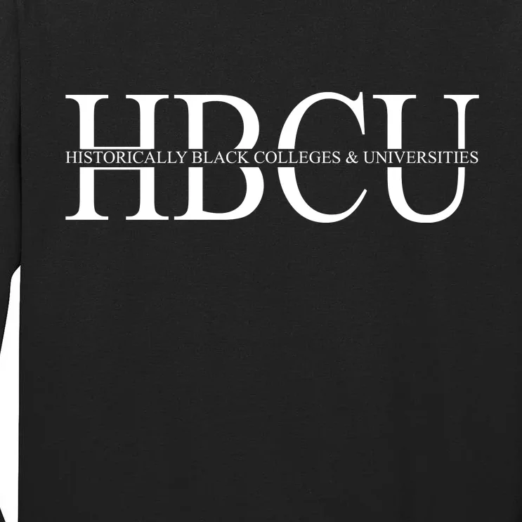 HBCU Historically Black Colleges & University Logo Tall Long Sleeve T-Shirt