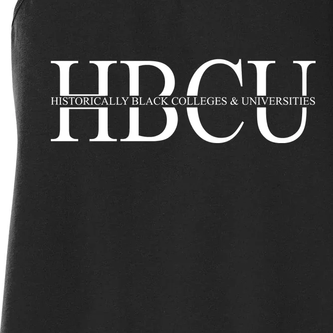 HBCU Historically Black Colleges & University Logo Women's Racerback Tank