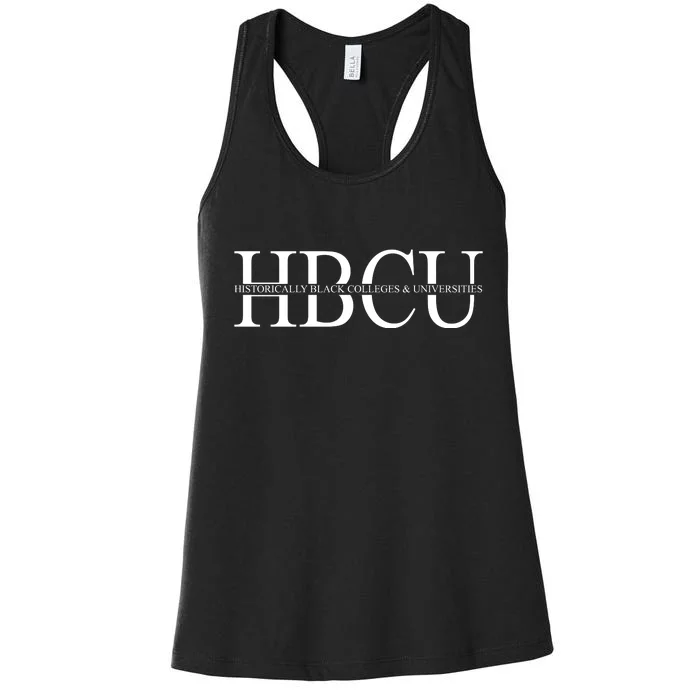 HBCU Historically Black Colleges & University Logo Women's Racerback Tank