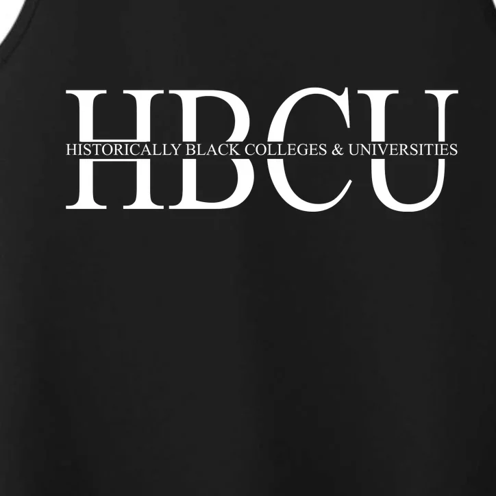 HBCU Historically Black Colleges & University Logo Performance Tank