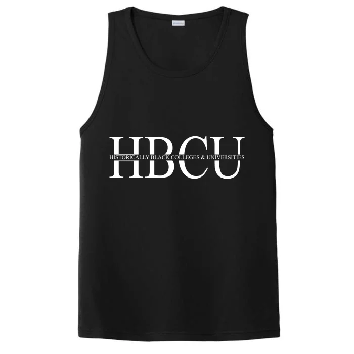 HBCU Historically Black Colleges & University Logo Performance Tank