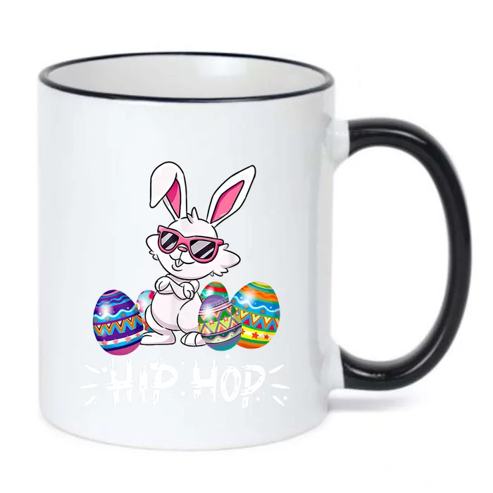 Hip Hop Bunny Easter Rabbit Lover Eggs Happy Easter Funny Gift Black Color Changing Mug