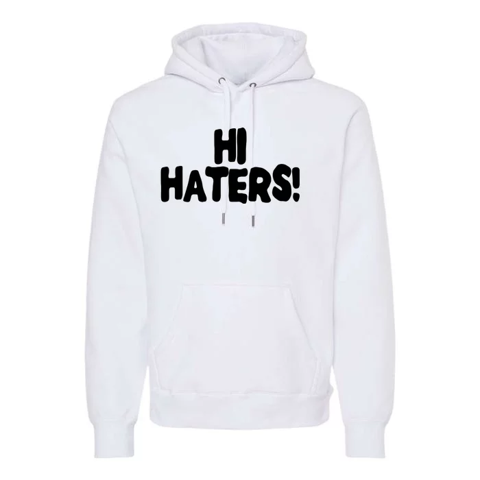 Hi Hater Bye Hater Premium Hoodie