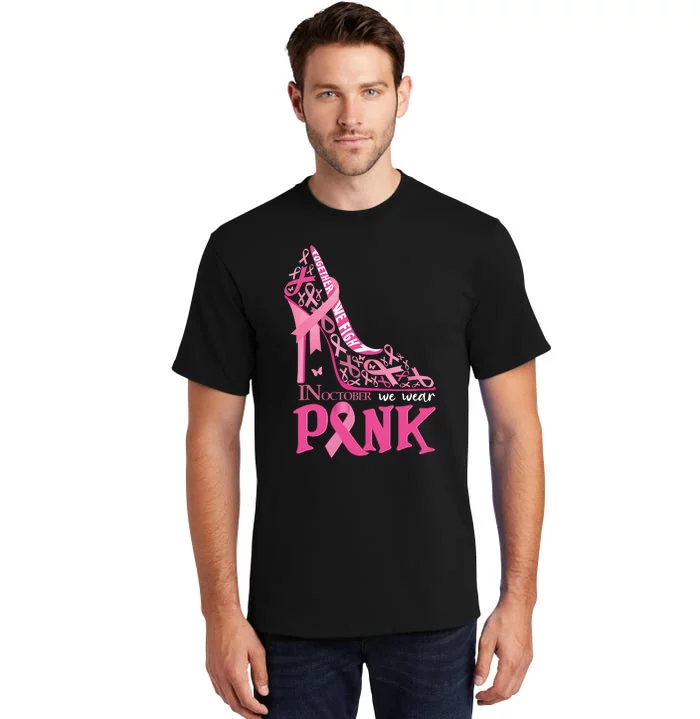 High Heel Breast Cancer Awarenes Tall T-Shirt