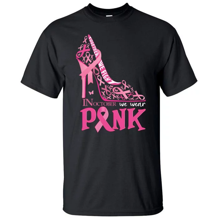 High Heel Breast Cancer Awarenes Tall T-Shirt