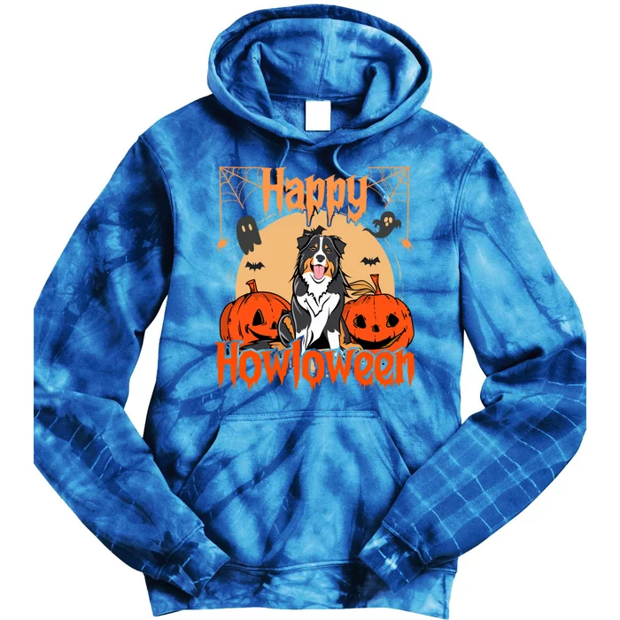 Happy Howloween Bernese Mountain Dog Lover Halloween Funny Gift Tie Dye Hoodie