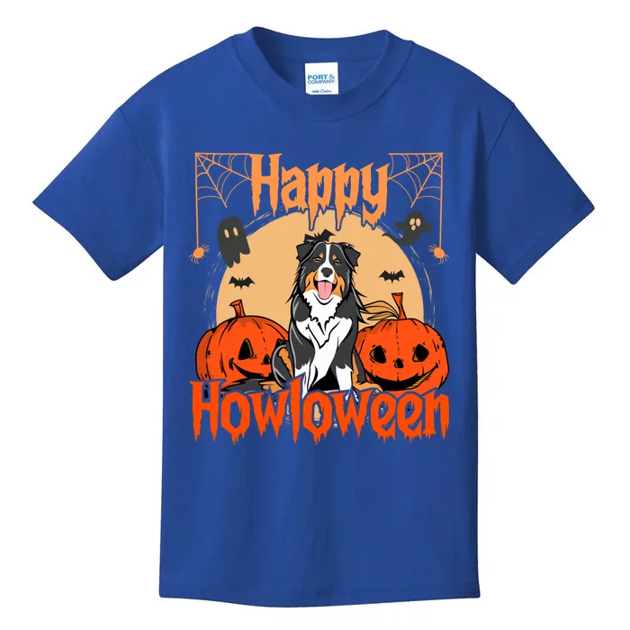 Happy Howloween Bernese Mountain Dog Lover Halloween Funny Gift Kids T-Shirt