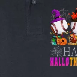 Happy Hallothanksmas Baseball Halloween Thanksgiving Xmas Softstyle Adult Sport Polo