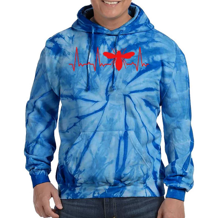 Heartbeat Honey Bee Gift Tie Dye Hoodie