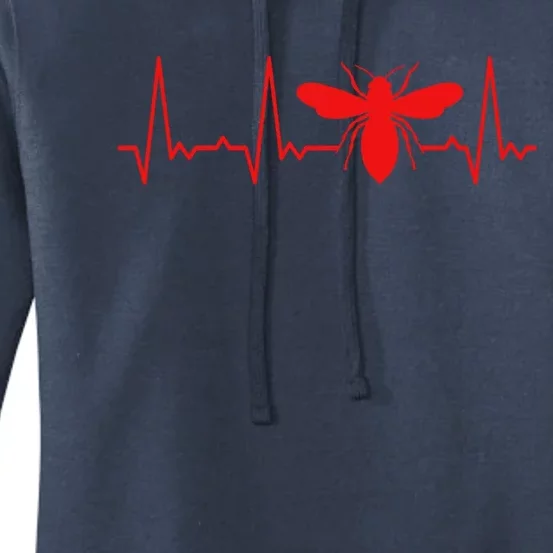 Heartbeat Honey Bee Gift Women's Pullover Hoodie