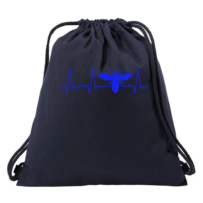 Heartbeat Honey Bee Great Gift Drawstring Bag