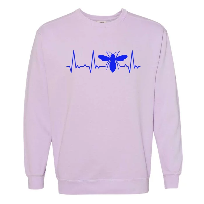 Heartbeat Honey Bee Great Gift Garment-Dyed Sweatshirt