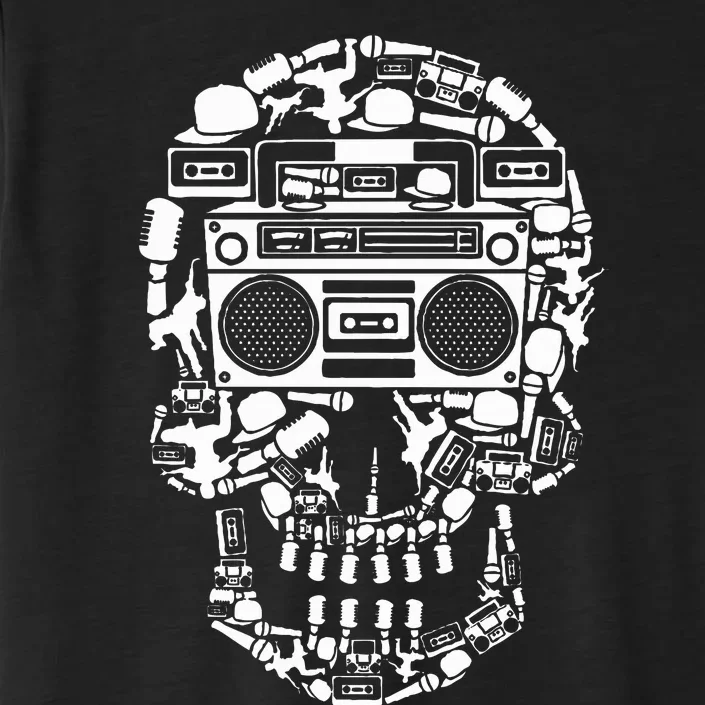 Hip Hop Boombox Hiphop Boombox Skull Bboy Breakdancing Rap ChromaSoft Performance T-Shirt