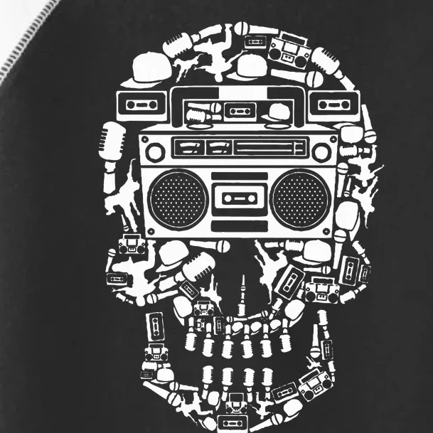 Hip Hop Boombox Hiphop Boombox Skull Bboy Breakdancing Rap Toddler Fine Jersey T-Shirt