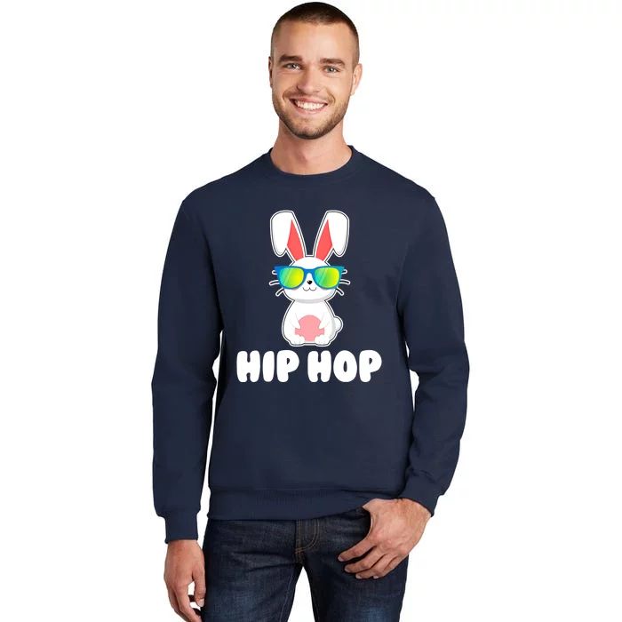 Hip Hop Bunny With Sunglasses Cute Easter Tall Sweatshirt