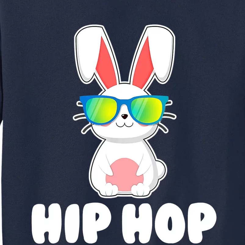 Hip Hop Bunny With Sunglasses Cute Easter Tall Sweatshirt