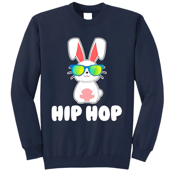 Hip Hop Bunny With Sunglasses Cute Easter Tall Sweatshirt