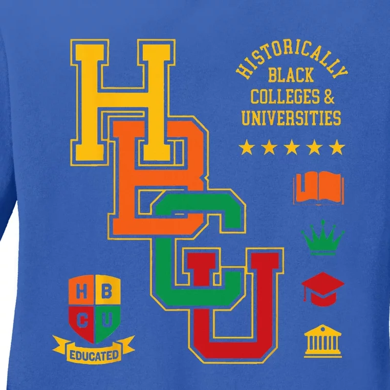 HBCU Historically Black Colleges Universities Grad Alumni Ladies Long Sleeve Shirt