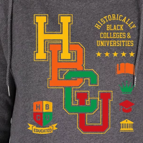 HBCU Historically Black Colleges Universities Grad Alumni Womens Funnel Neck Pullover Hood