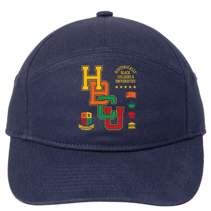 HBCU Historically Black Colleges Universities Grad Alumni 7-Panel Snapback Hat