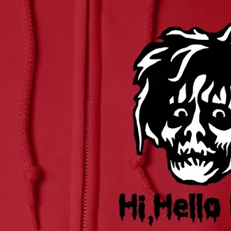 Hi Hello Billy Hocus Spooky Horror Halloween Full Zip Hoodie