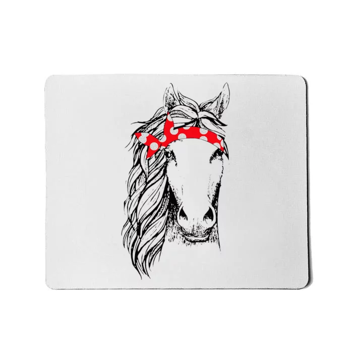 Horse Horse Bandana Riding Horse Lover Animal Lover Mousepad