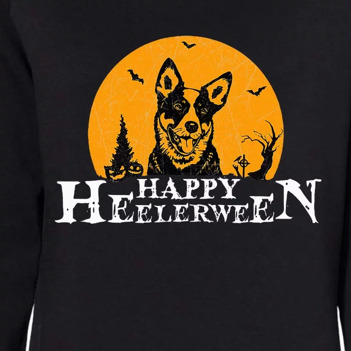 Happy Heelerween Blue Heeler Halloween Costume Heeler Dog Womens California Wash Sweatshirt