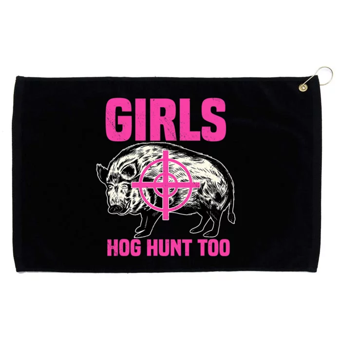 Hog Hunting Boar Pig Hunter Huntsman Grommeted Golf Towel