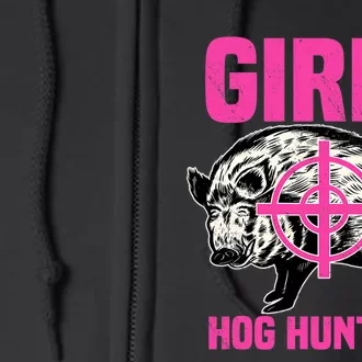 Hog Hunting Boar Pig Hunter Huntsman Full Zip Hoodie