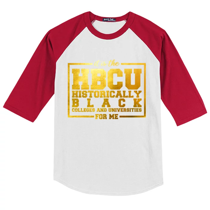 Hbcu Historically Black Colleges Universities Black History Gift Kids Colorblock Raglan Jersey