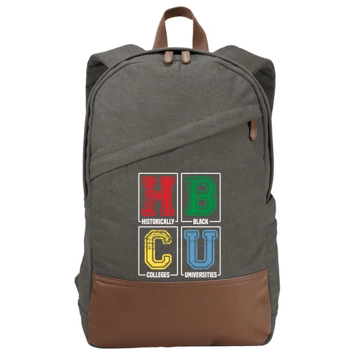 Hbcu Historically Black Colleges Universities Black Pride Gift Cotton Canvas Backpack