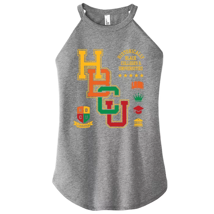 Hbcu Historically Black Colleges Universities Grad Alumni Cute Gift Women’s Perfect Tri Rocker Tank