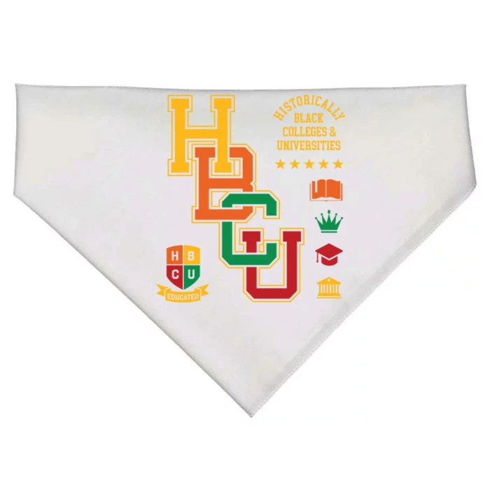 Hbcu Historically Black Colleges Universities Grad Alumni Cute Gift USA-Made Doggie Bandana