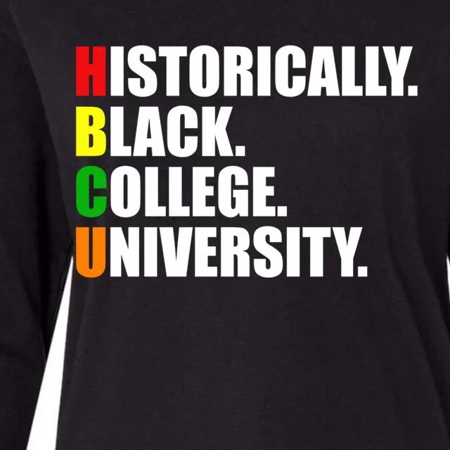 Hbcu Historically Black Colleges University Gift Womens Cotton Relaxed Long Sleeve T-Shirt