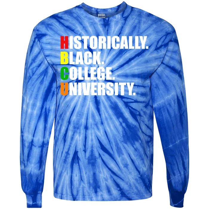 Hbcu Historically Black Colleges University Gift Tie-Dye Long Sleeve Shirt