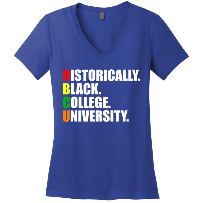 Hbcu Historically Black Colleges University Gift Women's V-Neck T-Shirt